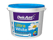 Фарба інтерєрна для стін та стель ВДА Ultra White 6,3 кг біла матова ТМDEK (код 1209967)