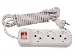 Подовжувач 5м 3 гнізда 7225 ТМ LUXEL Solmir