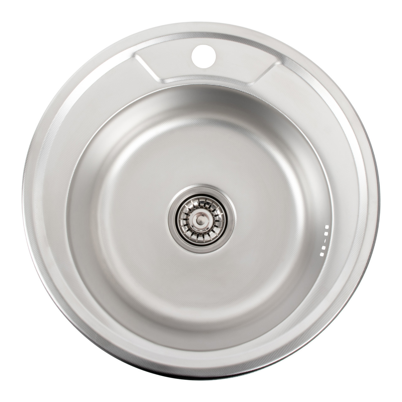 Мийка для кухні PLATINUM з нержавіючої сталі 490x490мм кругла 0.6мм PLS-A7854, фото 1