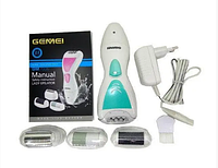 Эпилятор женский для тела Gemei GM-7006 триммер пемза бритва для любой части тела,зона бикини,Зеленый,QWE