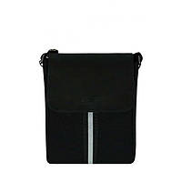 Сумка через плечо Exodus Leather Canvas Черная P2004Ex011 19 Х 24 Х 6 см ON, код: 7453169