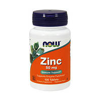 Микроэлемент Цинк NOW Foods Zinc Gluconate 50 mg 100 Tabs OP, код: 7519987