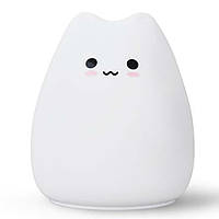 Ночной светильник Little Cat Silicone LED Light Multicolors Ночник Design 01