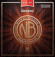 Струны для акустической гитары D'Addario NB13556BT Nickel Bronze Balanced Tension Light Acous XE, код: 6556858