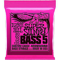 Струны для бас-гитары Ernie Ball 2824 Super Slinky Nickel Wound 5-String Bass 40 125 XE, код: 6838972