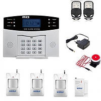 Комплект сигнализации Kerui GSM PG500 для 3-х комнатной квартиры (GHJF7F8KFFF) XE, код: 1650665