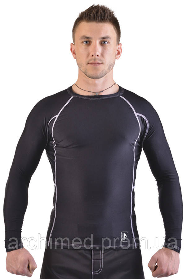 Рашгард MMA Berserk Sport Legacy Long Sleeve Чорний Білий L ON, код: 7468996 - фото 2 - id-p2137326882