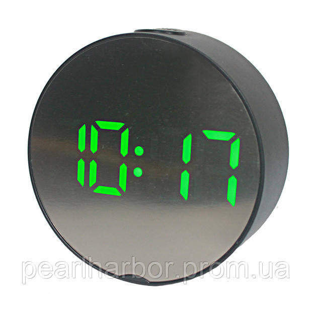 Электронные часы DT-6505 Черные с зеленой подсветкой XE, код: 6726697 - фото 1 - id-p2137259455