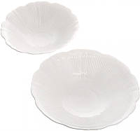 Салатники в наборе 2 шт глубокие тарелки Мак диаметром 29см фарфор белый DP218715 BonaDi XE, код: 8383735