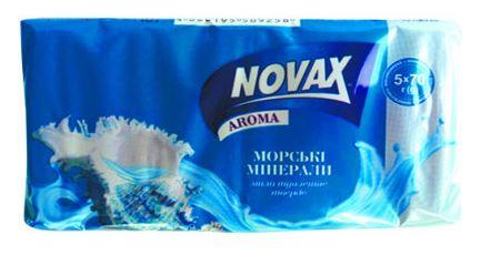 Мило туалетне Novax 70 г/5 шт., морск.мінерали