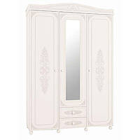 Шкаф трехдверный Мебель UA для девочки Ассоль прованс Белль Белый Дуб Белый (43523) ON, код: 2726408