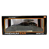 Машинка металева Audi RS6 ауді чорна 1:24 світло інерція відкриваються двері багажник капот багажник резина колеса 21*8*8см, фото 8