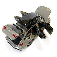 Машинка металева Audi RS6 ауді сіра 1:24 світло інерція відкриваються двері багажник капот багажник резина колеса 21*8*8см, фото 9