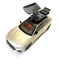 Машинка металева Audi RS6 ауді срібна 1:24 світло інерція відкриваються двері багажник капот багажник резина колеса 21*8*8см, фото 4