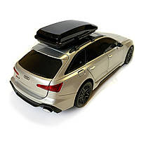 Машинка металева Audi RS6 ауді срібна 1:24 світло інерція відкриваються двері багажник капот багажник резина колеса 21*8*8см, фото 5