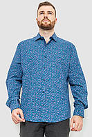Рубашка мужская с принтом синий 214R7362 Ager 4XL ON, код: 8226011