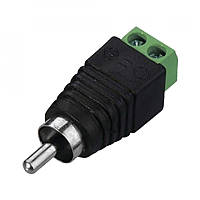 Коннектор разъем RCA под винт Grace Security RCA-01 (100365) XE, код: 1625059