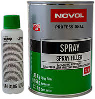 Шпаклевка распыляемая 1.2 кг Spray NOVOL (2000002517344)