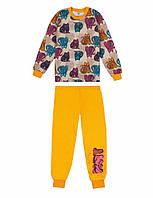 Пижама детская хлопковая для девочки GABBI PGD-21-22 Желтый на рост 122 (13058) ON, код: 8454236