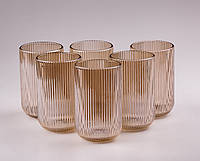 Набор стаканов 6 шт, большие стаканы 400 мл Tea Color VT_33