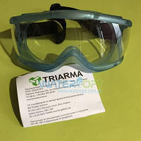 Закрытые защитные очки Triarma не потеющие, антизарапина, силикон