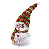Фигурка Светящийся Снеговик LED Светильник ночник снеговичок новогодний рождественский декор украшение