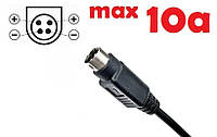 Dc кабель для блока питания 4pin (Kycon) (10a) (1.2m) (A class) 1 день гар.