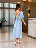 Довге жіноче плаття зі шнурівкою на спині, фото 6