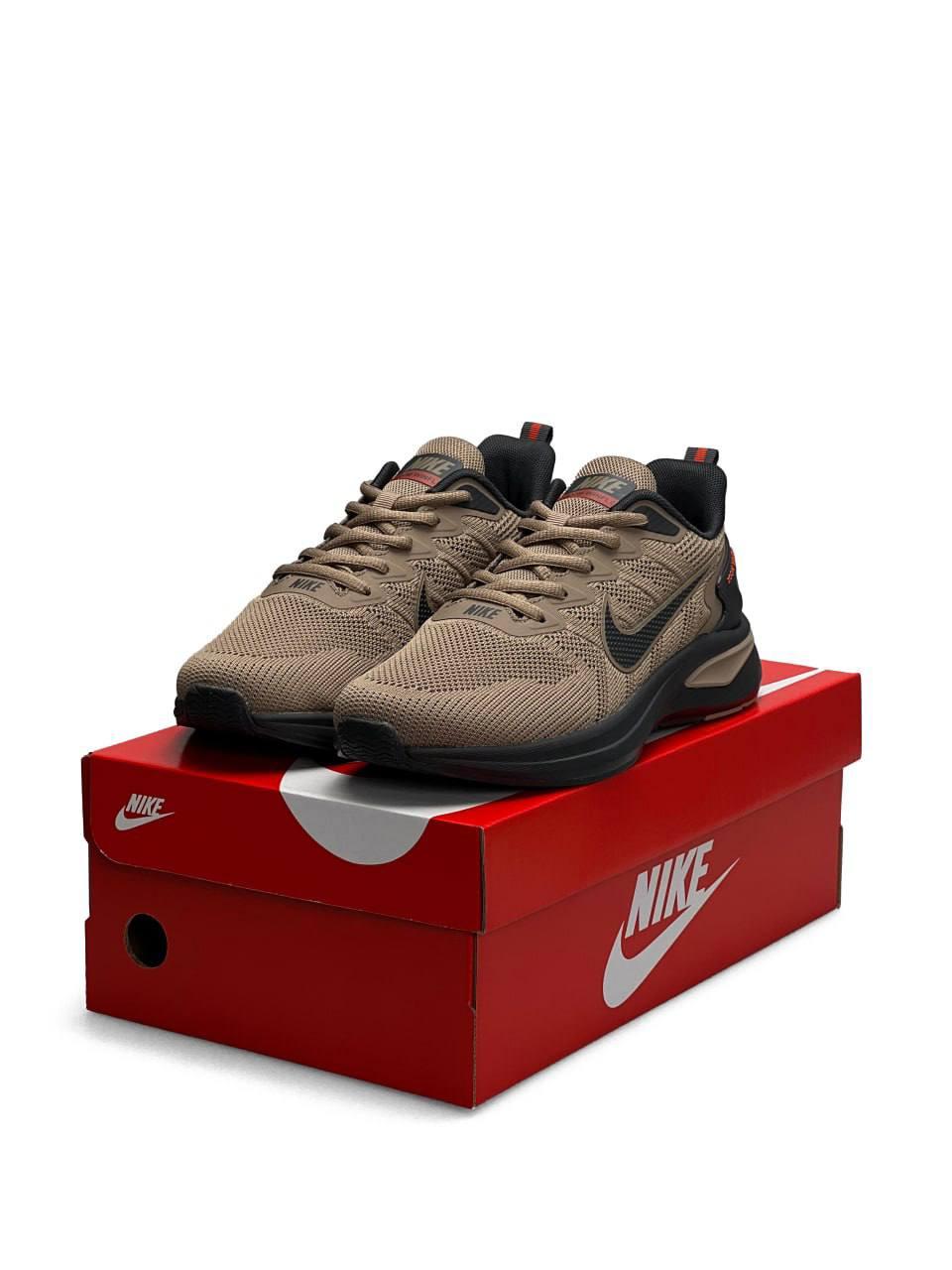 Чоловічі кросівки Nike Winflo Sand Black (Коричневі) Взуття Найк Вінфло повсякденні текстиль демісезон