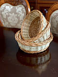 Плетений набір хлібниці з лози. Арт:0057, фото 5