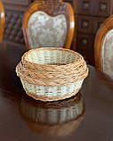 Плетений набір хлібниці з лози. Арт:0057, фото 2