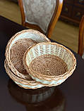 Плетений набір хлібниці з лози. Арт:0057, фото 4