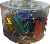 Біндер кольоровий Axent 4410-A 25 мм 12 штук асорті, фото 3