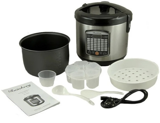 Мультиварка-Скороварка Rainberg RB-100D 42 програми 6L 2000W