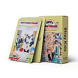 Карточки stray kids K-POP lomo кейпоп карти к поп стрей кідс стрэйкідс СК -skz mini world -  55 шт, фото 3