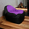 Безкаркасне крісло мішок фіолетовий диван XXL, фото 4