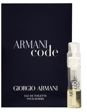 Туалетна вода чоловіча Giorgio Armani Code Homme Eau De Toilette, 1.2 мл Пробник
