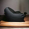 Безкаркасне крісло мішок сірий диван XXL, фото 6