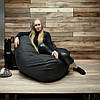 Безкаркасне крісло мішок чорний диван XXL, фото 3