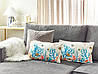 Набір з 2 бавовняних подушок з морським мотивом 30 x 50 см. Різнобарвний EELGRASS, фото 2