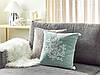 Оксамитова подушка Кораловий мотив 45 x 45 см М'ятно-зелений NORI, фото 2