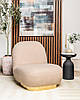Крісло-букле без підлокітників Бежевий LOVIISA, фото 2