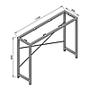 Підстілля каркас для консольного столу з металу 1100×300mm, H=800mm, фото 7