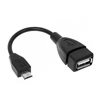 Кабель - переходник OTG USB Micro USB Черный