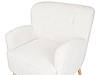 Крісло-букле з підставкою для ніг Білий TUMBA, фото 8