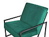 Оксамитове крісло Зелене DELARY, фото 5