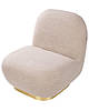 Крісло-букле без підлокітників Бежевий LOVIISA, фото 6