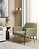 Крісло із тканини Оливково-Зелений NARKEN, фото 2