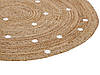 Круглий джутовий килим ø 140 см Бежевий KHARRA, фото 3