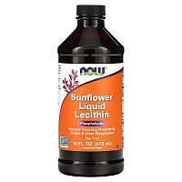 Жидкий Лецитин из Подсолнечника Now Foods Sunflower Liquid Lecithin 473 мл